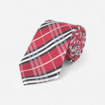 Rødt rutete slips