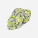 Grønt blomstrete slips