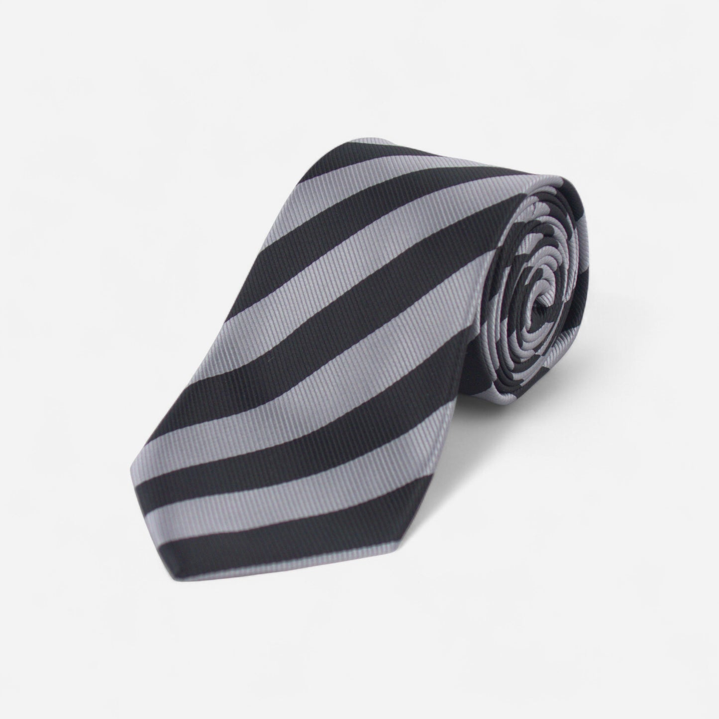 Svart stripete slips