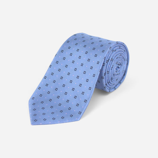Blått mønstrete slips