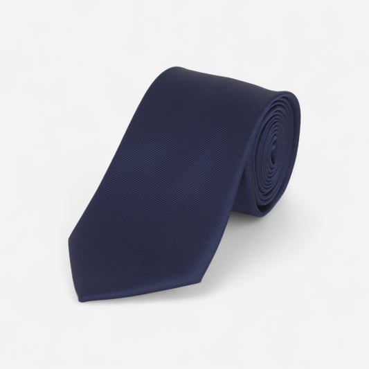 Marineblått slips
