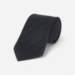 Svart stripete slips