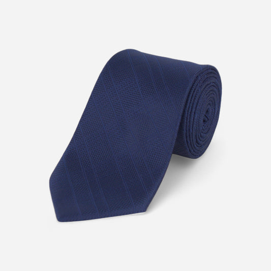 Marineblått slips