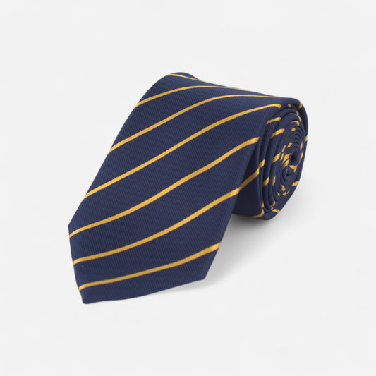 Marineblått stripete slips