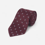 Burgundy mønstrete slips